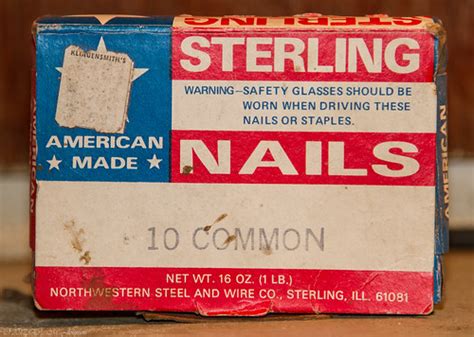 sterling northwestern steel and wire 16 nails box|northwestern steel and wire.